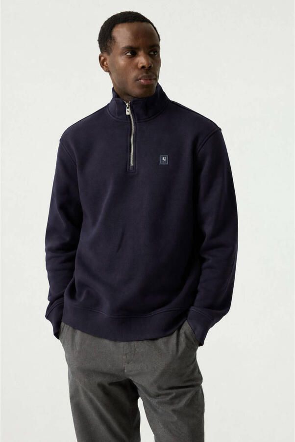 Garcia relaxed fit sweater donkerblauw