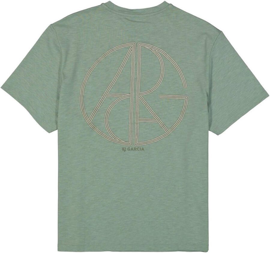 Garcia relaxed fit T-shirt met backprint groen - Foto 2