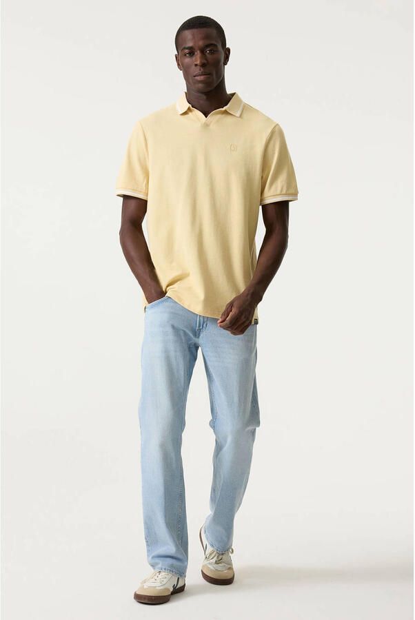Garcia relaxed polo met contrast bies geel - Foto 2