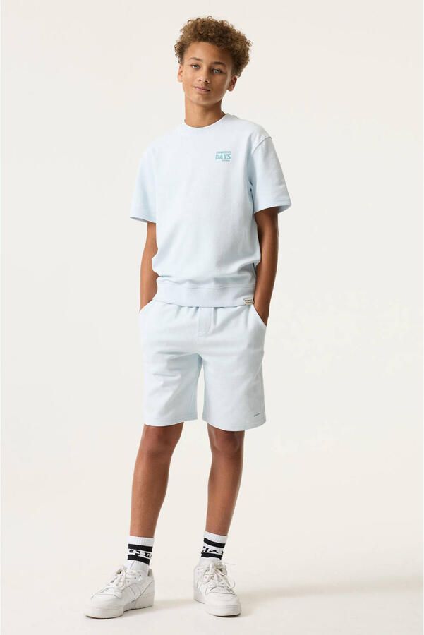 Garcia relaxed regular waist sweatshort lichtblauw - Foto 4
