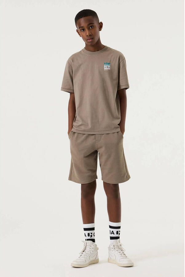Garcia relaxed regular waist sweatshort taupe