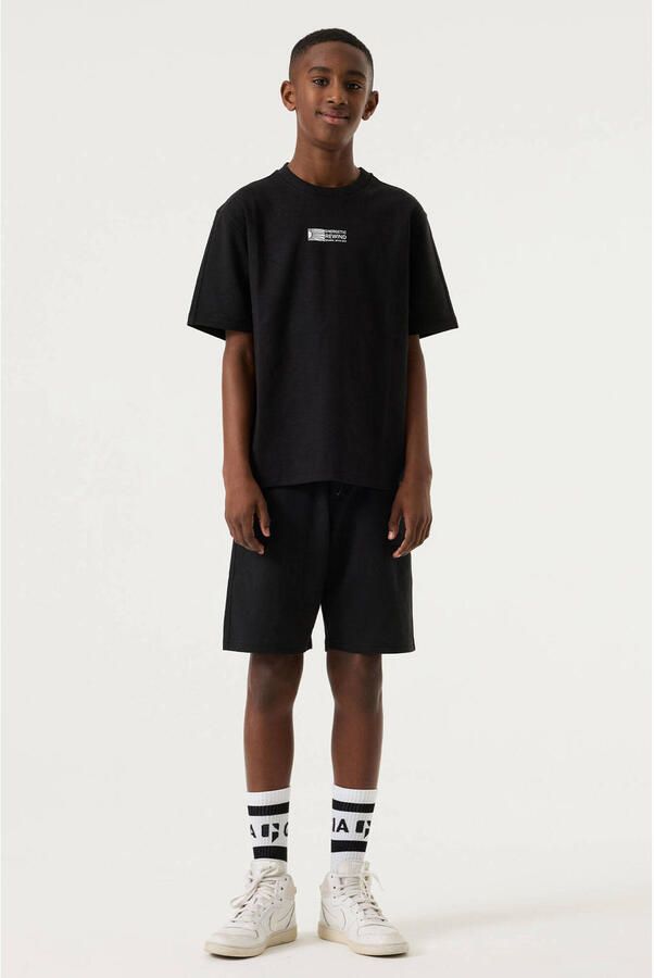 Garcia relaxed regular waist sweatshort zwart