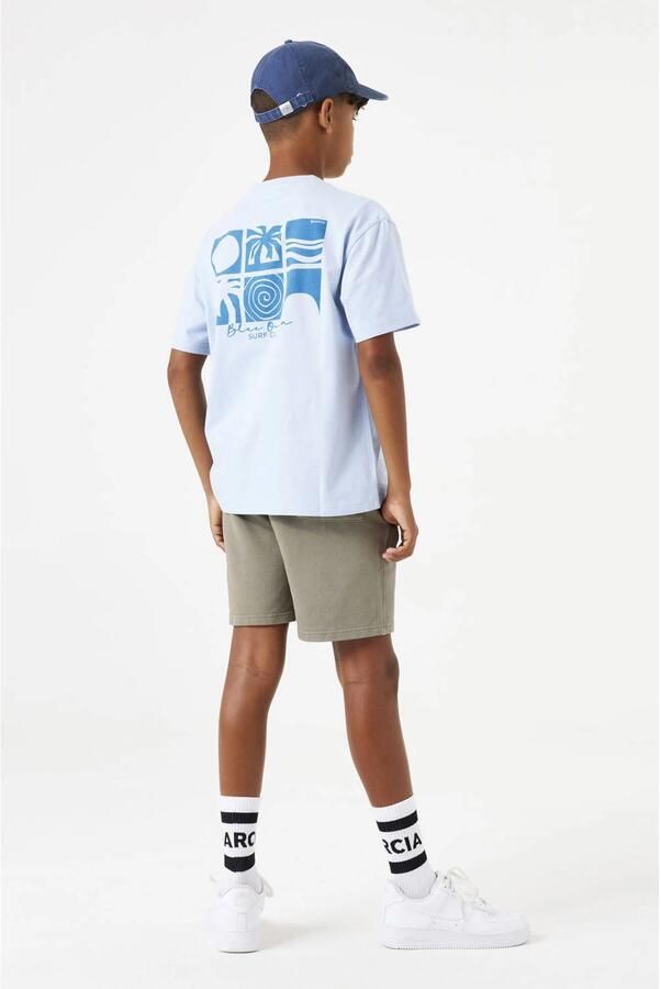 Garcia Korte broek met steekzakken en tunnelkoord