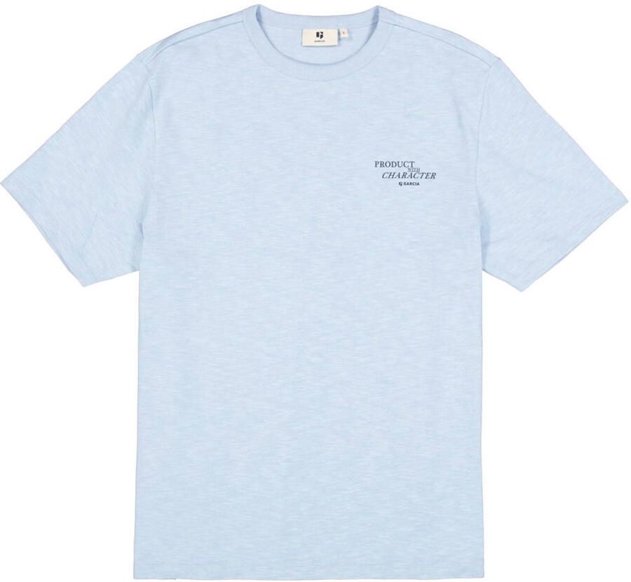 Garcia relaxed T-shirt met backprint lichtblauw - Foto 2