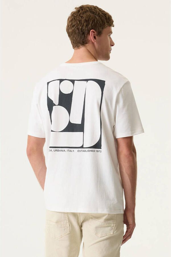 Garcia relaxed T-shirt met backprint wit - Foto 3