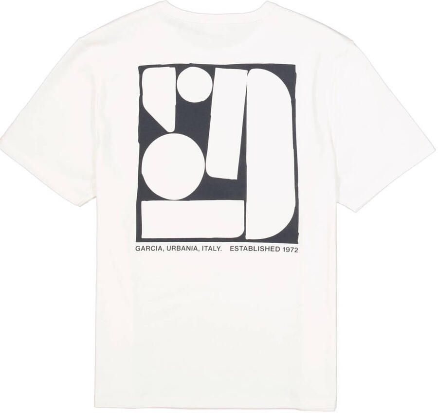 Garcia relaxed T-shirt met backprint wit - Foto 2