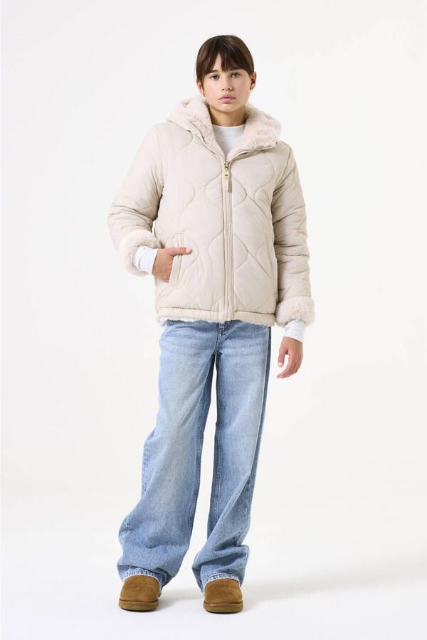 Garcia Regular fit winterjack met imitatiebont - Foto 2