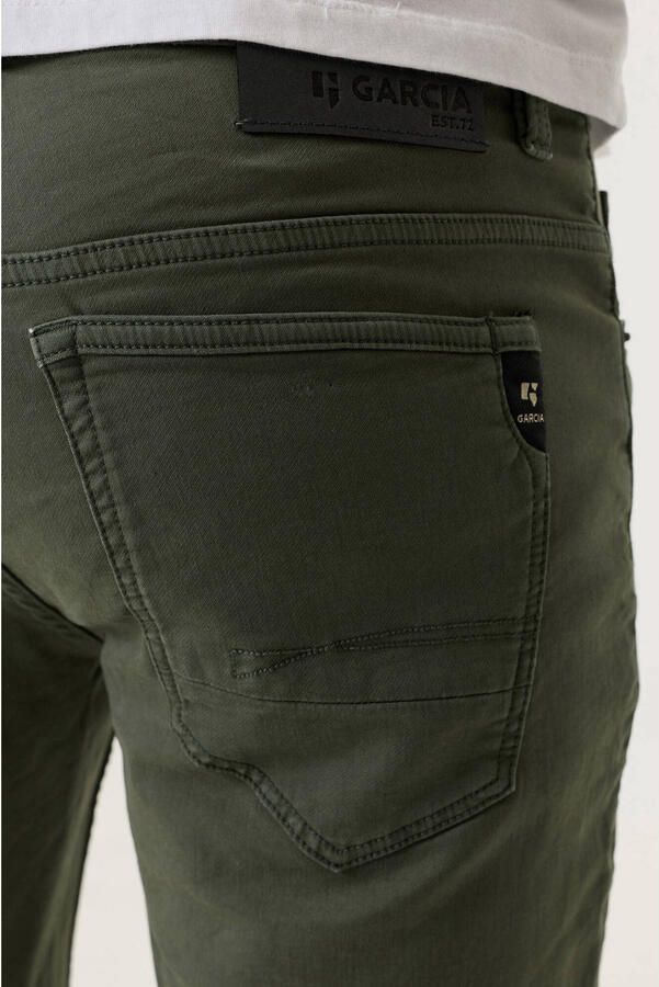 Garcia Russo 615 regular casual short donkergroen - Foto 2