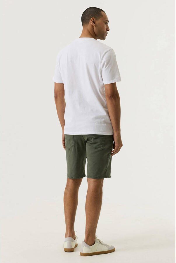 Garcia Russo 615 regular casual short donkergroen - Foto 3