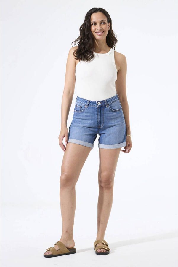 Garcia skinny high waist denim short medium blue denim - Foto 2