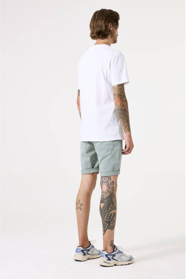 Garcia slim denim short light sage - Foto 2
