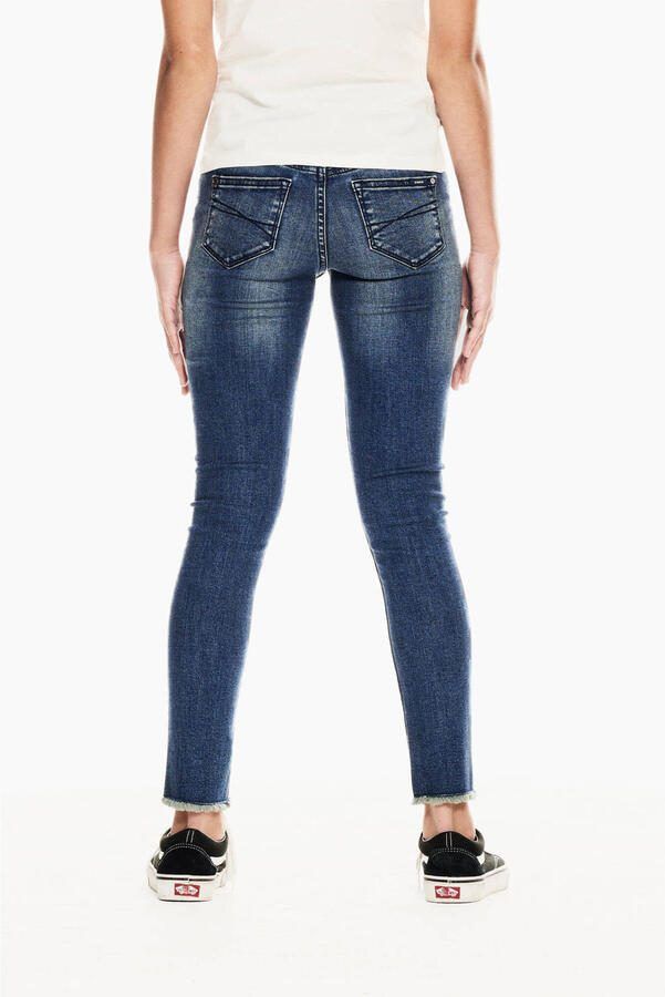 Garcia slim fit jeans Sara 51O dark used Blauw Meisjes Stretchdenim Effen 128 - Foto 2
