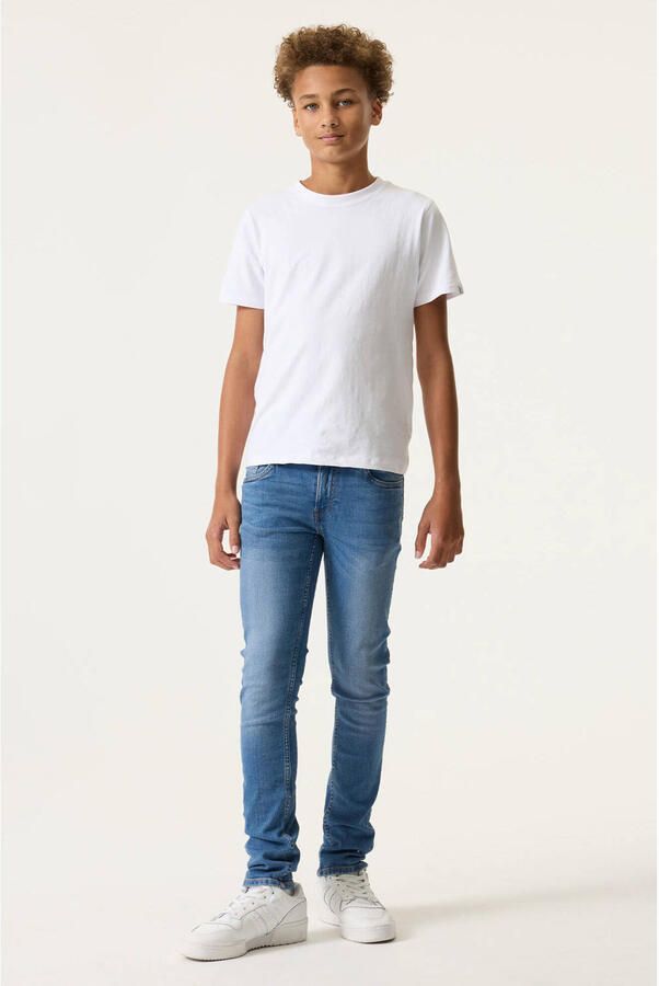 Garcia slim fit jeans Tavio medium used Blauw Jongens Stretchdenim Effen 152 - Foto 3