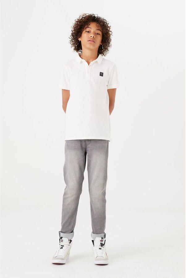 Garcia slim fit jeans Tavio medium used Grijs Jongens Stretchdenim Effen 128