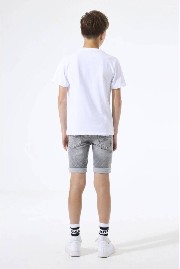 Garcia slim regular waist short grey denim - Foto 3
