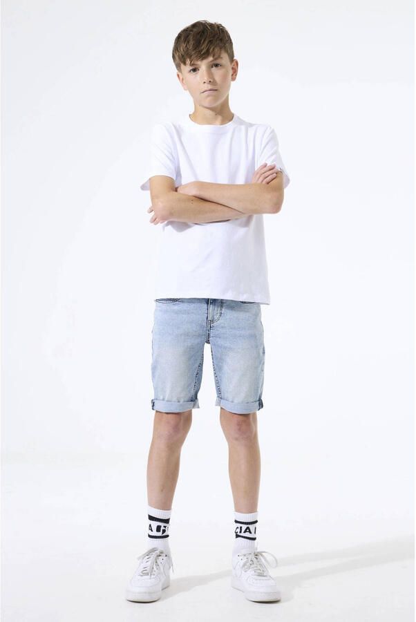 Garcia slim regular waist short light blue denim