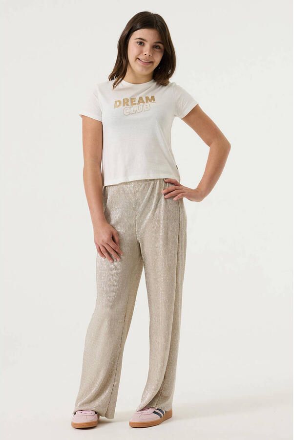 Garcia wide fit stoffen broek met elastische band - Foto 4