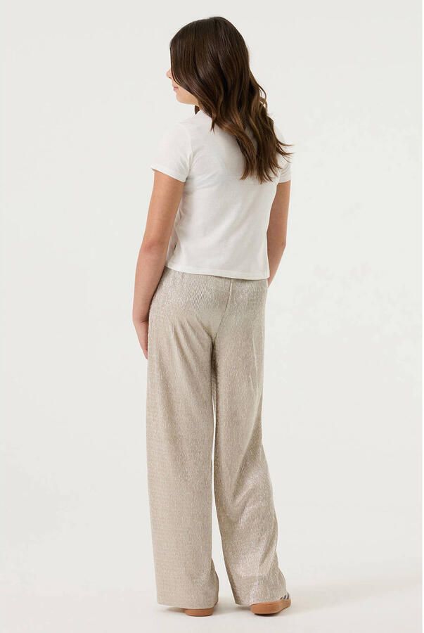 Garcia wide fit stoffen broek met elastische band - Foto 3