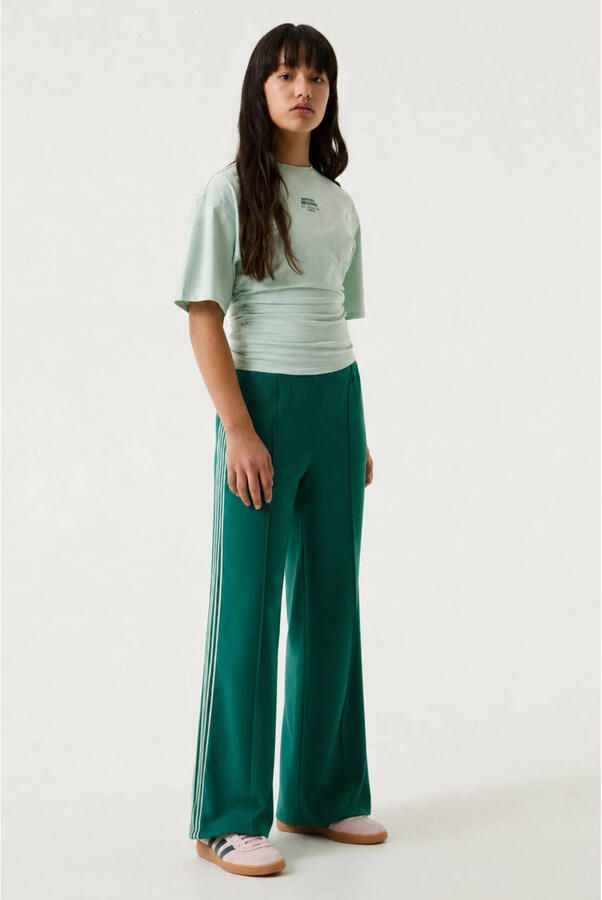 Garcia straight leg gestreepte broek groen - Foto 2