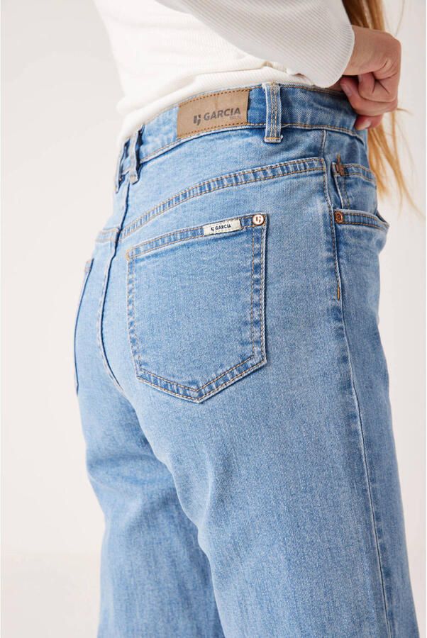 Garcia straight fit jeans blauw Meisjes Denim Effen 128 - Foto 2