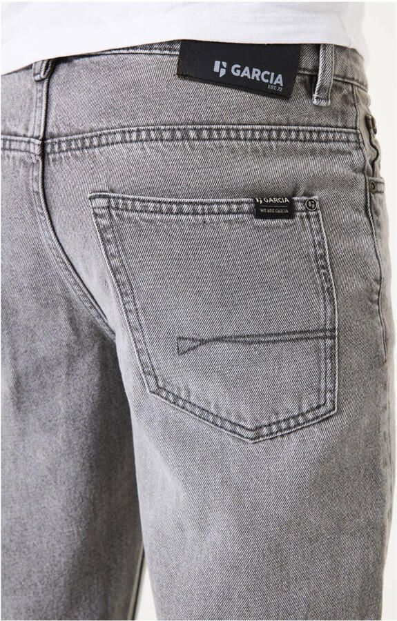 Garcia Straight fit jeans met logopatch model 'Ilyano' - Foto 4