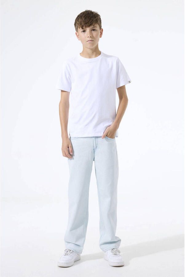 Garcia straight fit jeans met logopatch model 'Ilyano'
