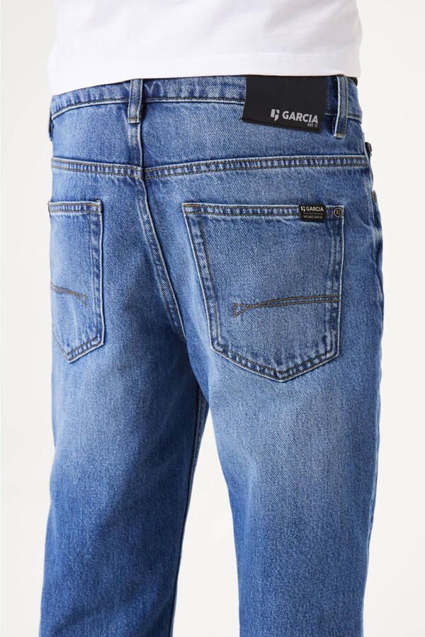 Garcia straight leg jeans medium blue denim