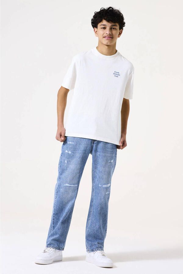 Garcia straight leg jeans medium blue denim