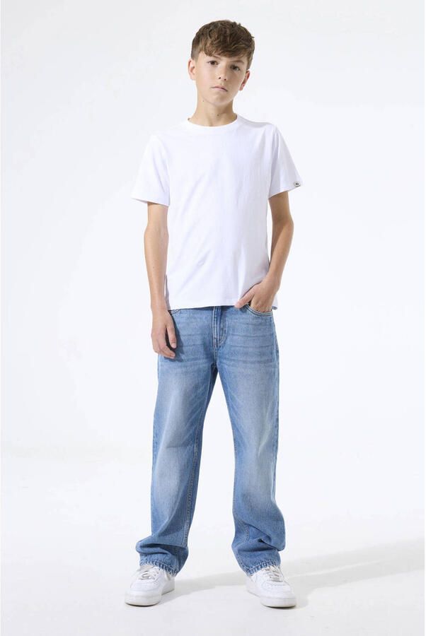 Garcia straight leg jeans medium blue denim