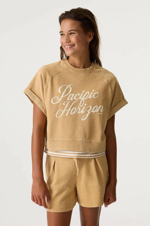 Garcia Kort t-shirt met state tprint