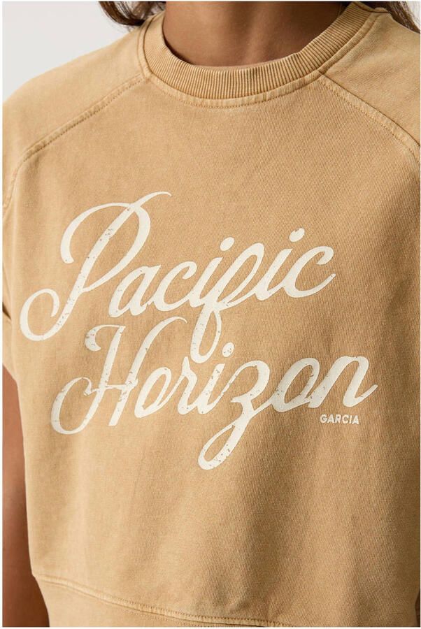 Garcia Kort t-shirt met state tprint - Foto 2