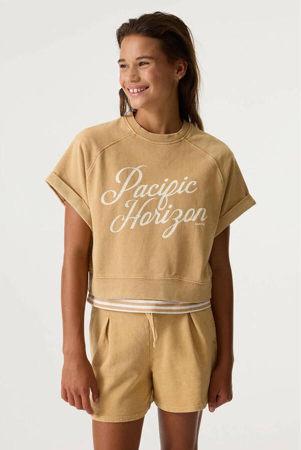 Garcia Kort t-shirt met state tprint