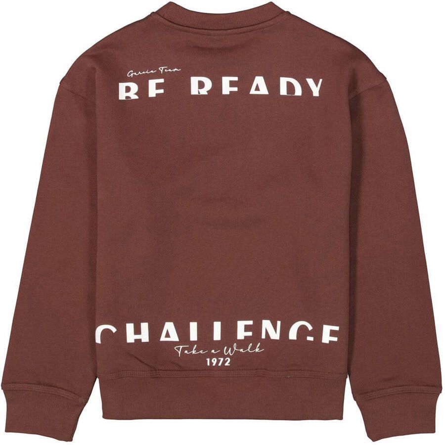 Garcia sweater met backprint bruin - Foto 2
