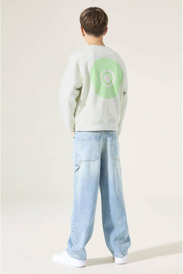Garcia sweater met backprint groen - Foto 3