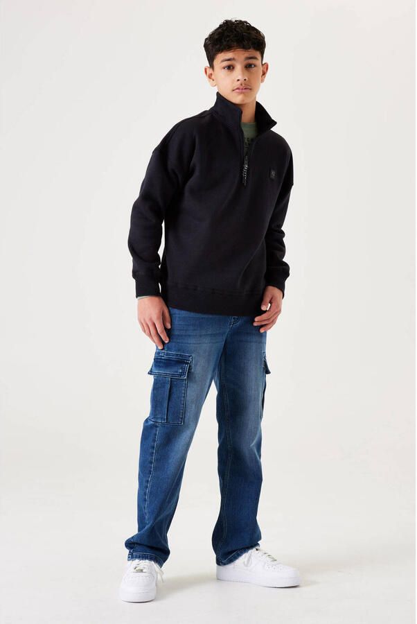 Garcia sweater met backprint zwart wit - Foto 2