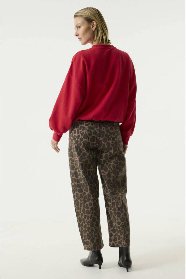 Garcia sweater met borduursels rood - Foto 2