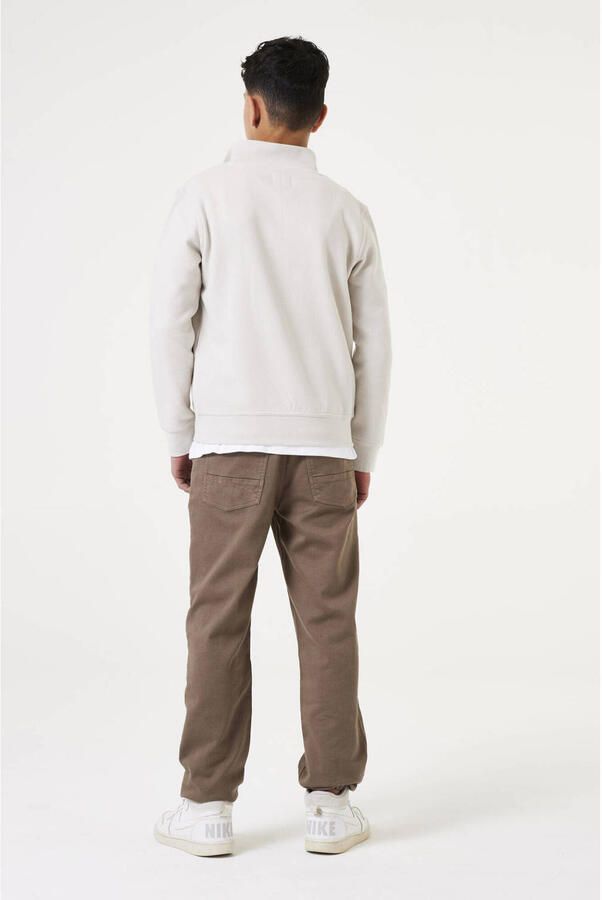 Garcia sweater met tekst ecru