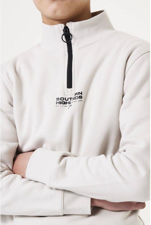 Garcia sweater met tekst ecru - Foto 2