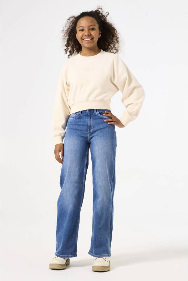 Garcia sweater met tekst ecru - Foto 2
