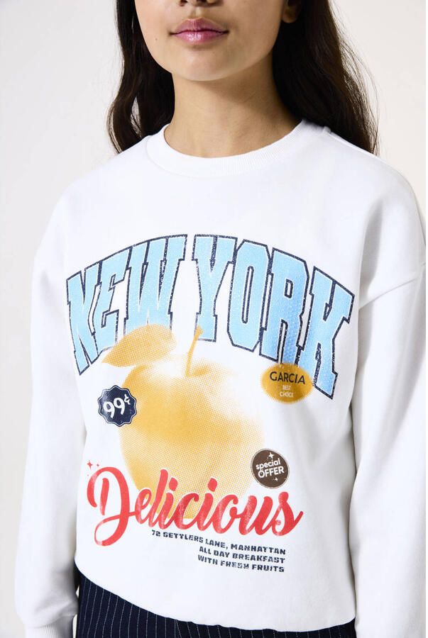 Garcia Sweatshirt met labelprint