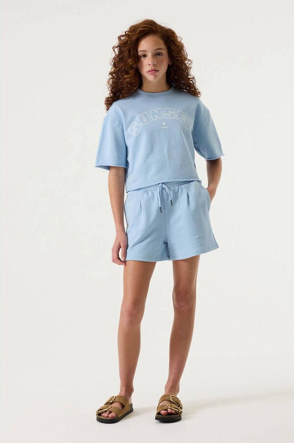 Garcia regular fit sweatshorts met logo-patch