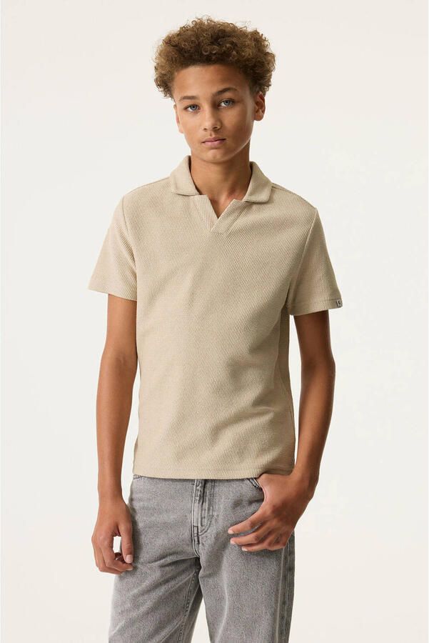 Garcia regular fit poloshirt met structuurpatroon