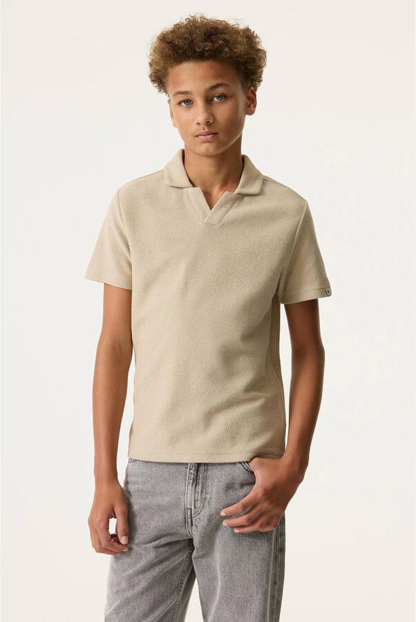 Garcia regular fit poloshirt met structuurpatroon