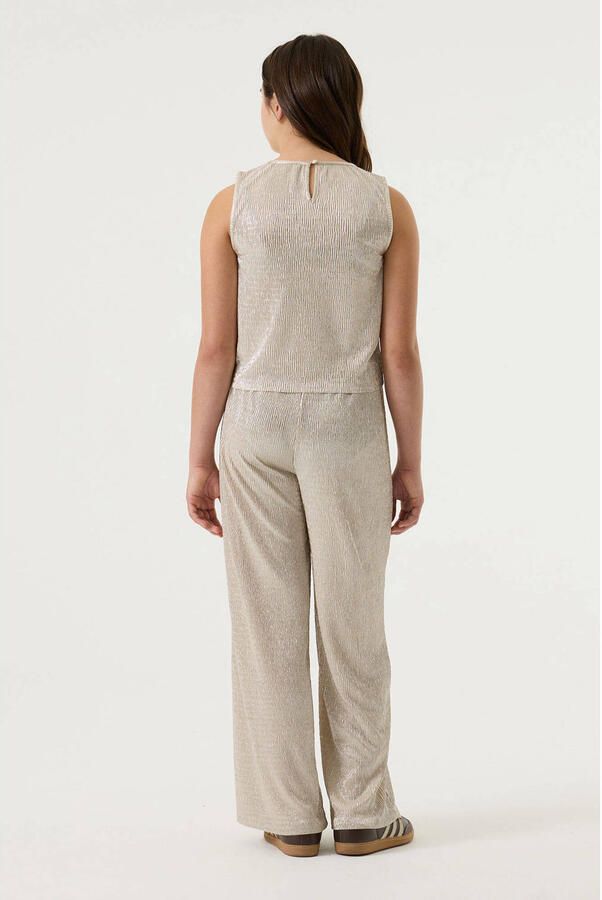 Garcia T-shirt beige met glitter - Foto 3