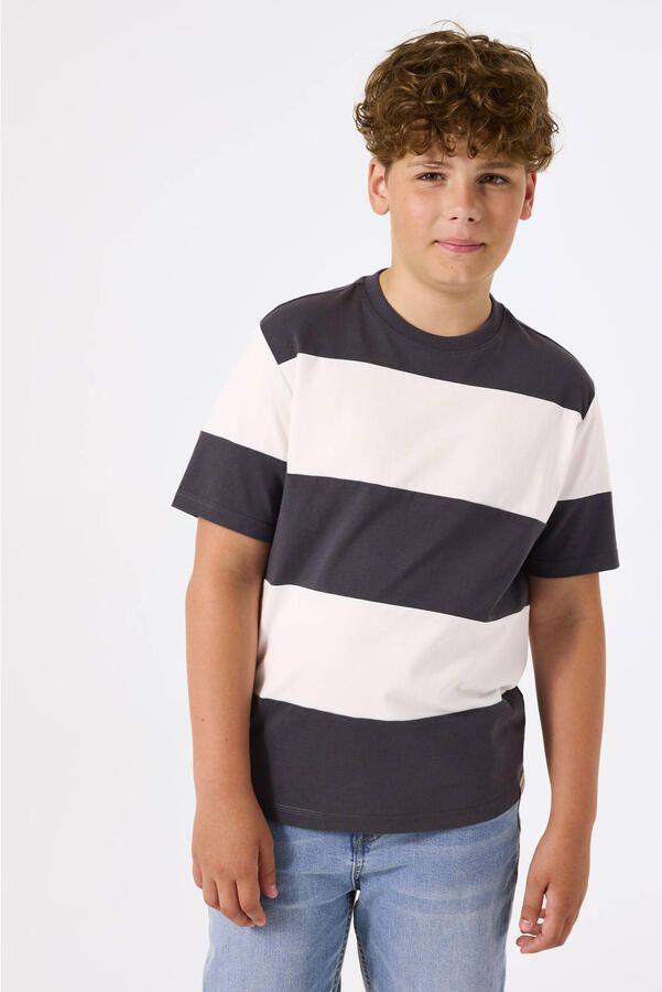 Garcia T-shirt met geribde ronde hals - Foto 3