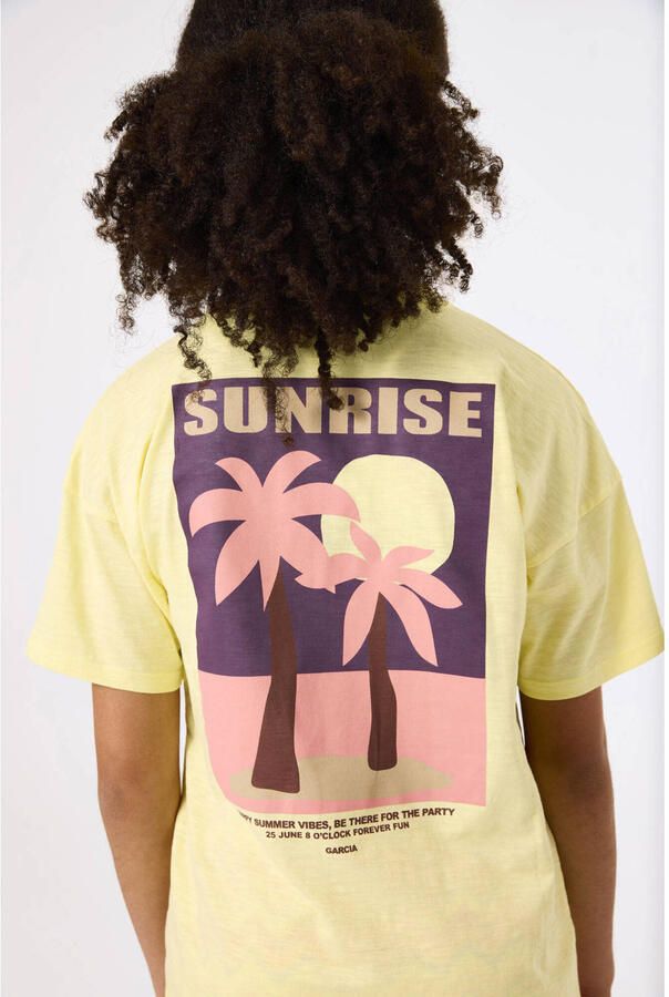 Garcia T-shirt met front- en backprint voor meisjes