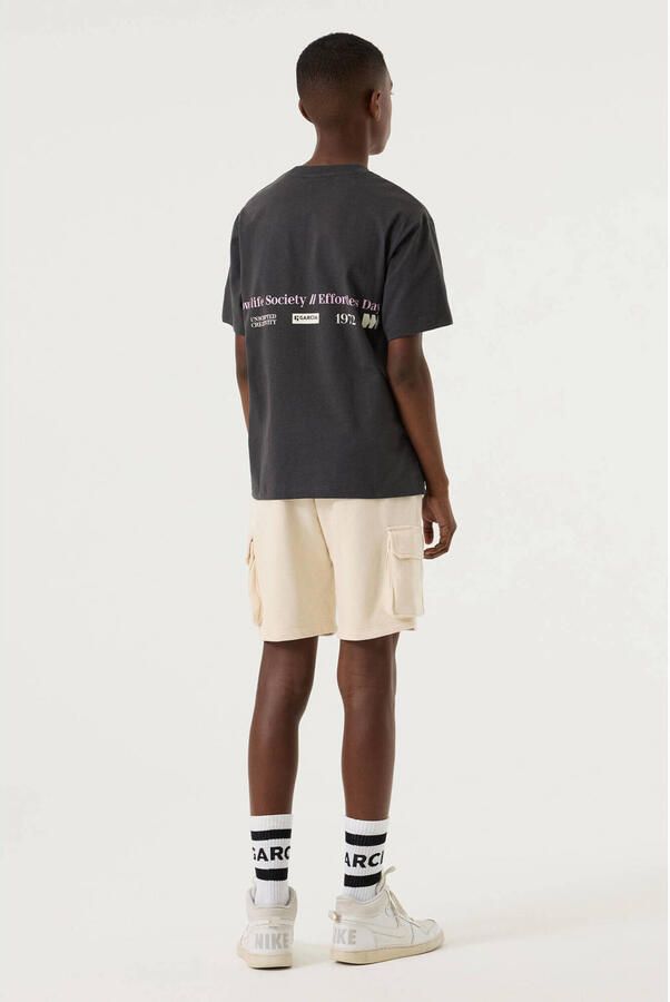 Garcia T-shirt met backprint antraciet - Foto 2