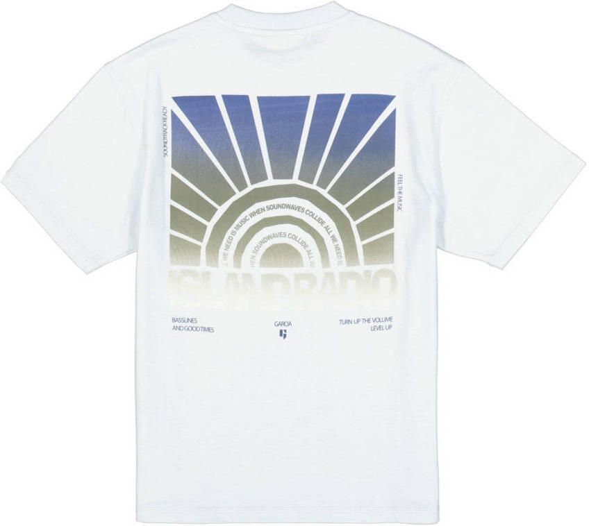 Garcia T-shirt met backprint lichtblauw - Foto 2
