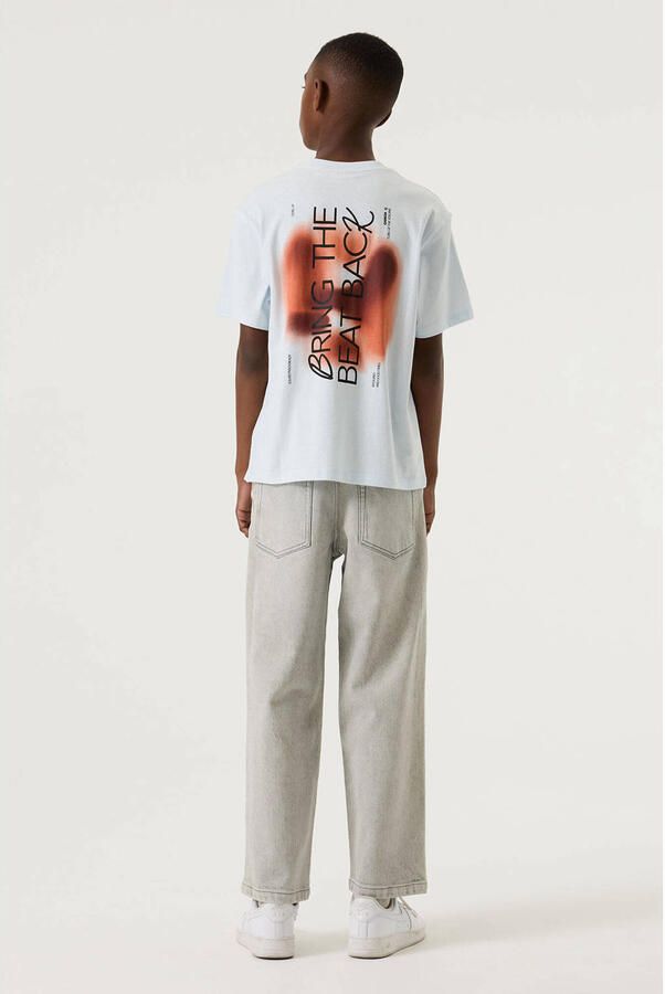 Garcia T-shirt met backprint lichtblauw - Foto 2