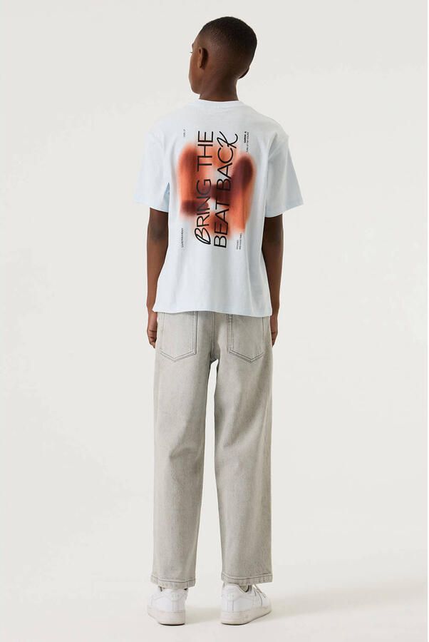 Garcia T-shirt met backprint lichtblauw - Foto 2